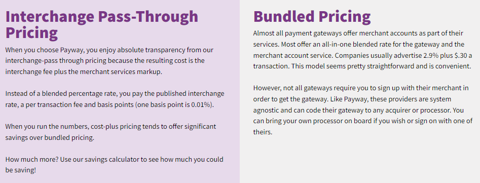 Interchange Pass-Through Pricing vs. Bundled Pricing